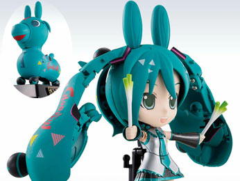 miku一秒变跳跳马！初音未来xRODY变形人偶登场！